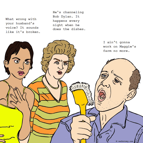 'What's wrong with your husband's voice?'