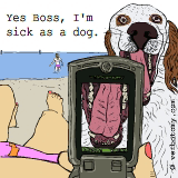 Yes Boss, I am sick as a dog