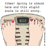 Yikes! Spring is almost here and this stupid scale is still wrong.