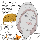 Why do you keep looking at your spoon?