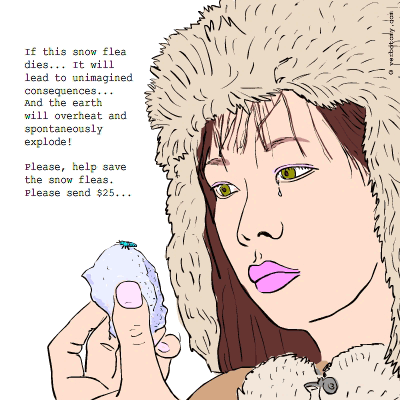 'If this snow flea dies...'